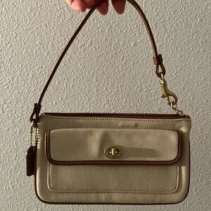 Coach Cream Wristlet